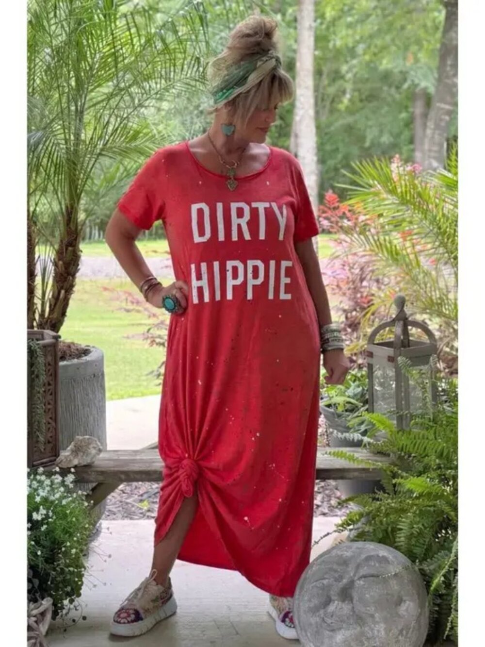 Jaded Gypsy Dirty Hippie Dress Glory Red NEW One Size